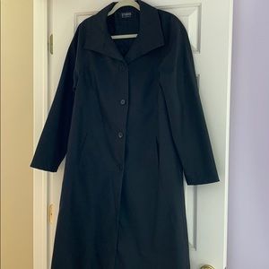 Studio by Searle Black Long Rain Coat